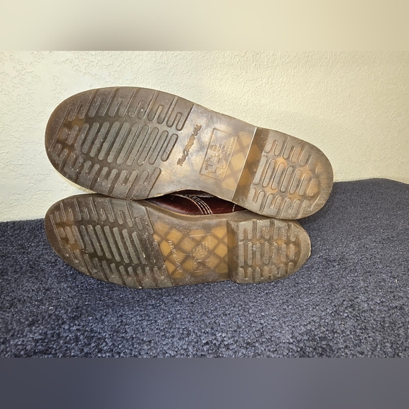 Dr. Martens James Combat Boots Mens Size 8  Leather Work burbury color - Picture 9 of 12